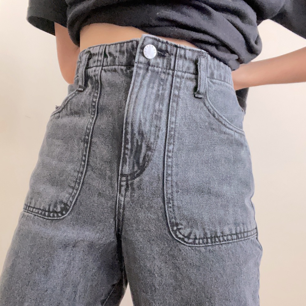 Forever21 25 black high waist denim jeans